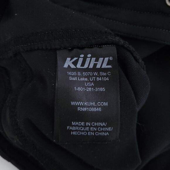 Kuhl Pants Women Size 12 Black Hiking Outdoors, Drawstring Waist Gorpcore - Picture 5 of 6